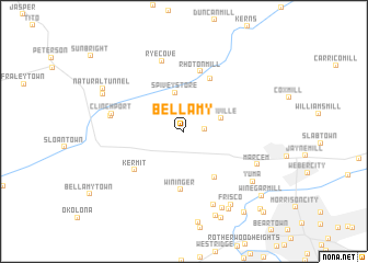 map of Bellamy