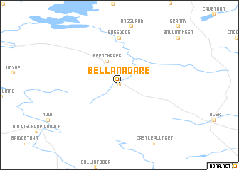 map of Bellanagare