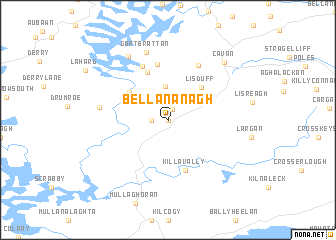 map of Bellananagh