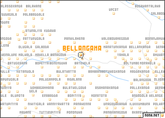 map of Bellangama