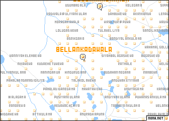 map of Bellankadawala