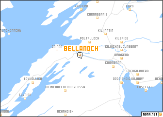 map of Bellanoch