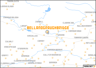 map of Bellanograugh Bridge