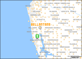 map of Bellantara