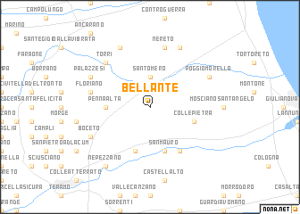 map of Bellante