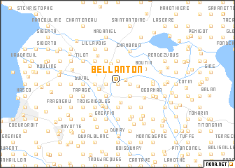 map of Bellanton