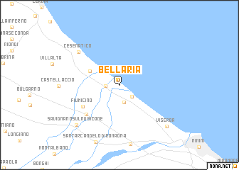 map of Bellaria