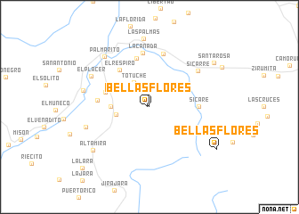 map of Bellas Flores