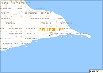 map of Belle-Allée
