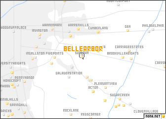 map of Belle Arbor