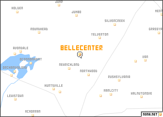 map of Belle Center