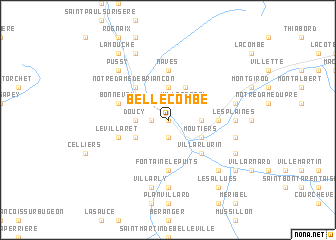 map of Bellecombe