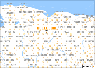 map of Bellecone