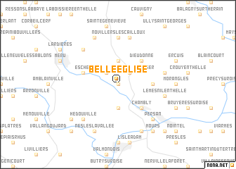 map of Belle-Église