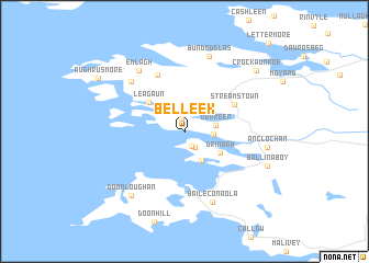 map of Belleek