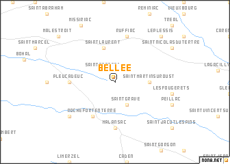 map of Bellée