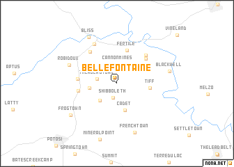 map of Bellefontaine