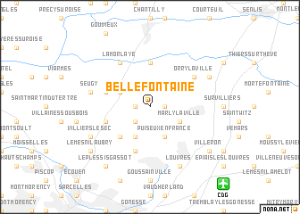 map of Bellefontaine