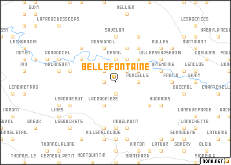 map of Bellefontaine