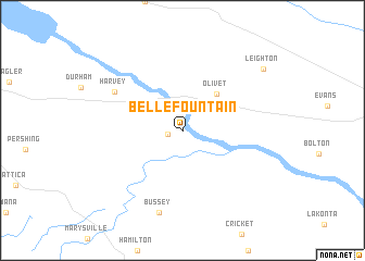 map of Bellefountain