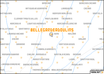 map of Bellegarde-Adoulins