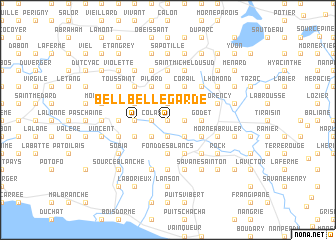 map of Bellegarde