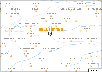map of Bellegarde