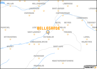 map of Bellegarde