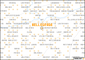 map of Bellegrade