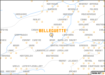 map of Belleguette