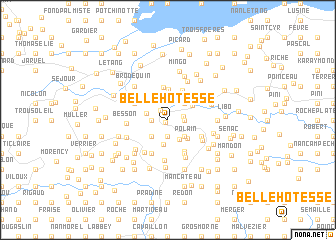 map of Belle Hôtesse