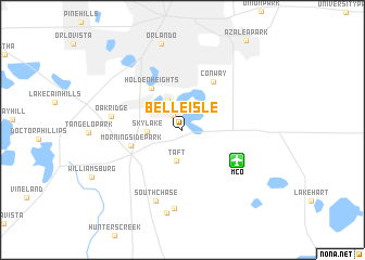 map of Belle Isle