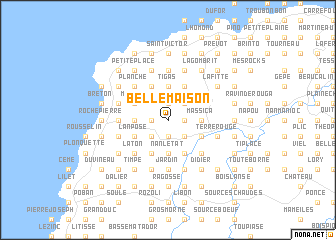 map of Belle Maison