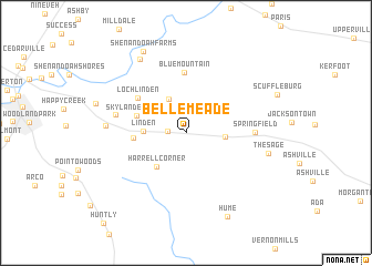 map of Belle Meade