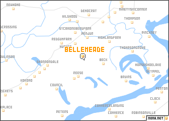 map of Belle Meade