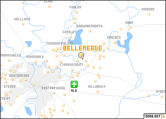 map of Belle Meade