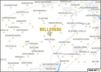 map of Belle Mead