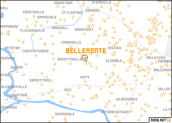 map of Bellemonte