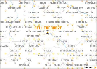 map of Bellencombre