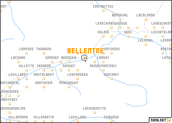 map of Bellentre