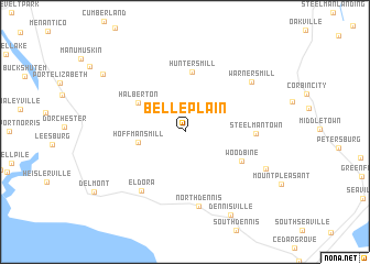 map of Belleplain