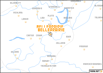 map of Belle Prairie