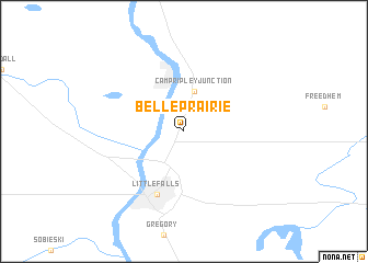 map of Belle Prairie