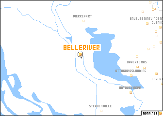 map of Belle River