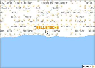 map of Belle Roche