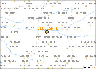 map of Bellesane