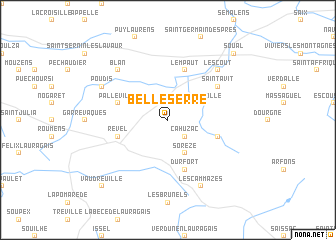 map of Belleserre