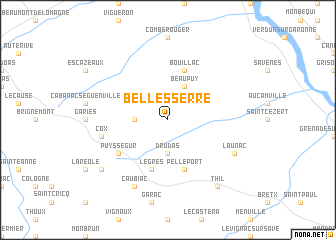 map of Bellesserre