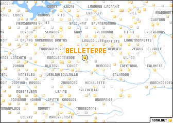 map of Belle Terre