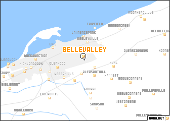 map of Belle Valley